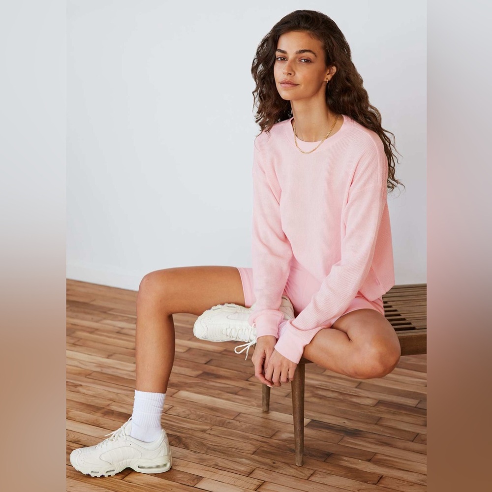 Tna ARITZIA Waffle Crew Boxy Longsleeve